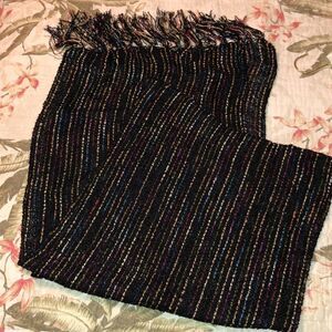 mucros Stunning Quality Colorful Striped Tasseled Scarf Wrap